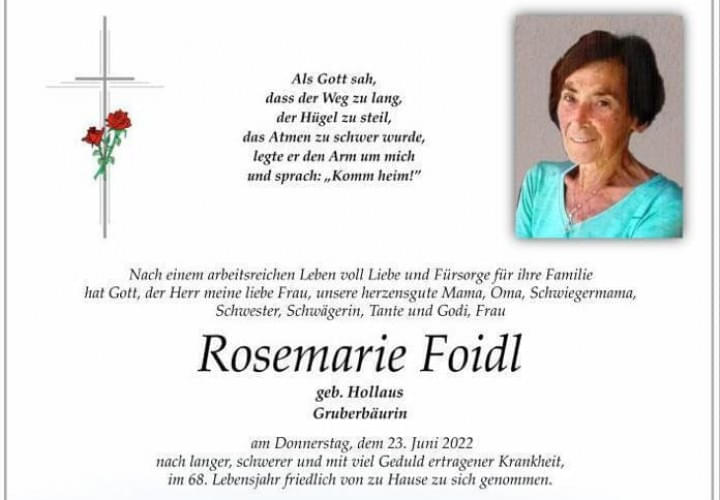 Rosemarie-Foidl