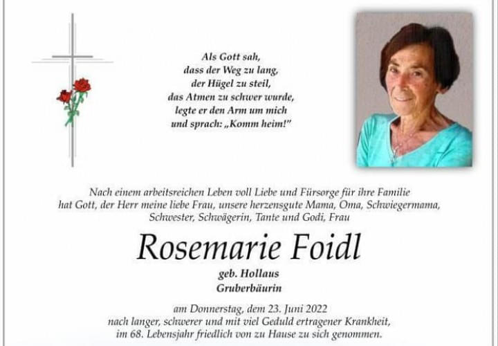 Rosemarie-Foidl